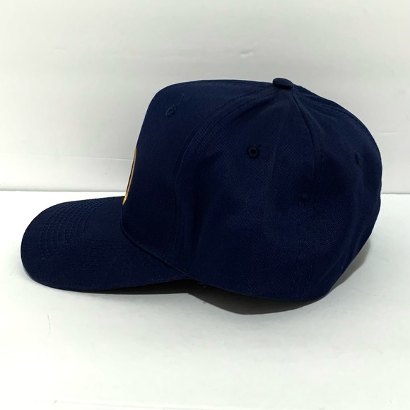 VINTAGE NWOT Adult Size Seagram’s VO Dark Blue y2k 90s Whiskey Snapback Hat - Picture 3 of 10